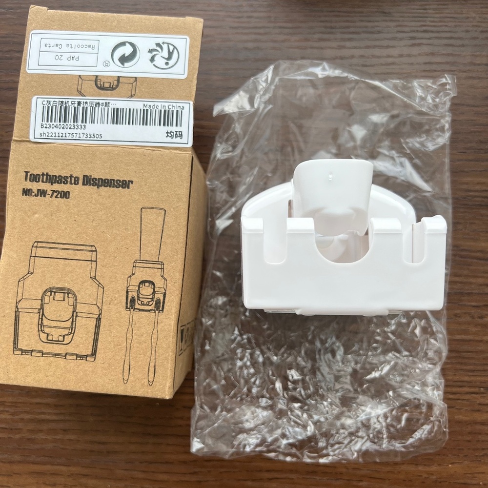 Toothbrush & Toothpaste holder and dispenser
